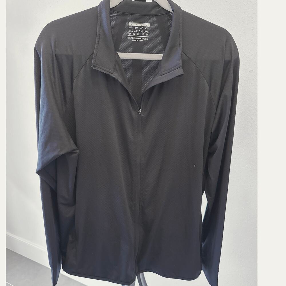 Curvy Plus 2X UPF 50+ Lightweight Athletic Jacket Full Zip Hiking Outdoor Pocket